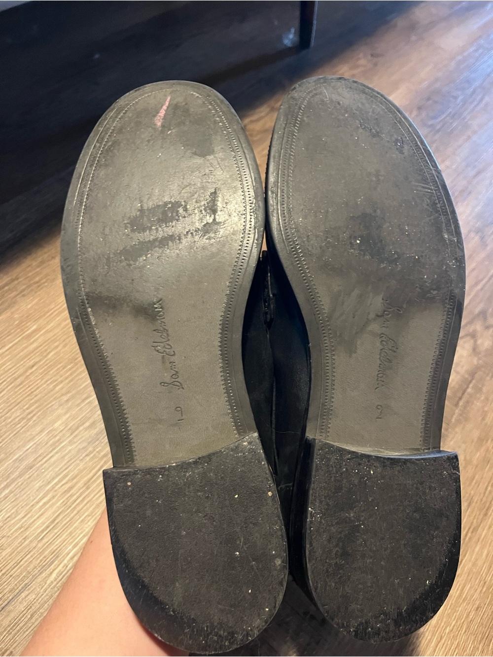 Sam Edelman Black Leather Tassel Loafers - Classic Women's Flats - Picture 5 of 6